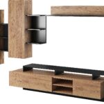 Σύνθεση Alva Ανθρακί +Φυσικό Golden craft  2,60x171,5x30-40cm