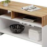 Τραπεζάκι 36144-ALV-40 Grandson+λευκό M120xY53xB60cm