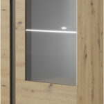 Βιτρίνα 36146-ARC-SV Artisan+Γραφίτης 72x154x40cm