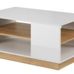 Τραπεζάκι 36146-ARCW-40 Λευκό+ φυσικό Grandson 100x45,5x60 cm