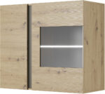 Κρεμαστή Βιτρίνα 36146-ARC-WV Artisan+Γραφίτης 96,5x82,5x40cm