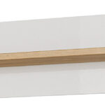 Ράφι 36146-ARCW-38 Λευκό+Λευκό High Gloss+Grandson 138x20x20cm