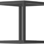 Ραφιέρα τοίχου 38106-ENJ-M-30 Γραφίτης+Μαύρο 30x30x35cm