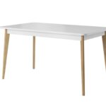 Τραπέζι επεκτεινόμενο Nordi  Λευκό + Riviera 140-180/76/80