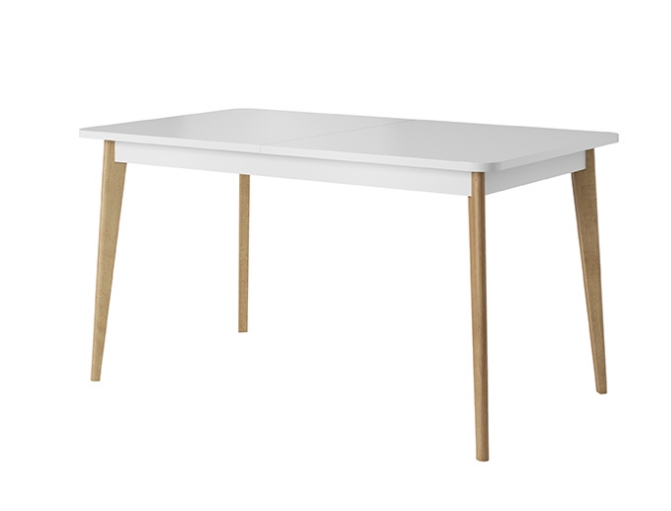 41110NR Τραπέζι επεκτεινόμενο Nordi Λευκό + Riviera 140-180/76/80 - Image 1