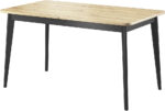 Τραπέζι επεκτεινόμενο Nordi Artisan+μαύρο 140-180/76/80