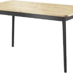 Τραπέζι επεκτεινόμενο Nordi Artisan+μαύρο 140-180/76/80