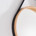 Καθρέφτης τοίχου M902.01 MIR Φ40 φυσικό καπλαμά βελανιδιάς φυσικό χρώμα 9mm - Image 2