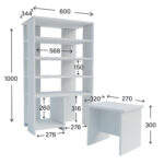 Παπουτσοθήκη Bradley Λευκή - Image 2