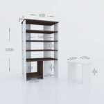 Παπουτσοθήκη Bradley Χρυσό Δρυς-Ανθρακί - Image 2