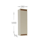 Σύνθεση τηλεόρασης Lilu Μπεζ-Σκούρο Δρυς 175x37x131cm - Image 2