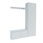 Σετ Εισόδου Sara Λευκή 150x33x205cm - Image 3