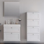 ΣΕΤ ΕΠΙΠΛΟΥ ΜΠΑΝΙΟΥ STELLA 70cm χρ.WHITE MAT 9SSTE070WHM