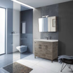 Σετ Έπιπλο Μπάνιου SAVINA NATURAL OAK 100 9SSA100NO0W Πάγκος 97x44x83cm - Image 4