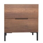 Κομοδίνο Oryana Καρυδιά 55x59x44cm