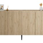 Μπουφές Luna Φυσικό florida oak 180x100x43cm