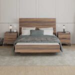 Σετ Κρεβατοκάμαρας Oryana Καρυδιά για στρώμα 160x200cm