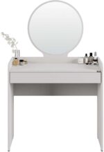 Τουαλέτα- μπουντουάρ Curve χρώμα λευκό του πάγου 90x142x47cm