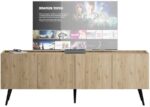 Έπιπλο τηλεόρασης Luna Φυσικό 180x63x42cm