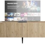 Έπιπλο τηλεόρασης Luna Φυσικό 180x63x42cm