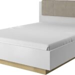 Κρεβάτι διπλό  Arco Λευκό με αποθηκευτικό χώρο για στρώμα 160x200