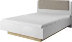 Κρεβάτι διπλό  Arco Λευκό με αποθηκευτικό χώρο για στρώμα 160x200