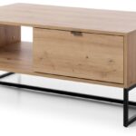 Τραπεζάκι Amber χρώμα φυσικό Artisan  Μ104xΠ68xΥ44cm