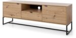 Έπιπλο τηλεόρασης Amber χρώμα φυσικό Artisan  153x54x39cm