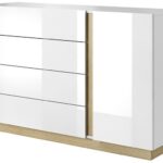 Μπουφές Arco 4s Λευκό+Λευκό High Gloss+Grandson 138,2x90,5x40cm