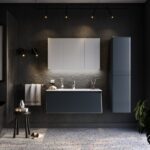 Σετ Έπιπλο Μπάνιου BELLA Ανθρακί MDF 18mm Λάκα 100 9SBEL100ANM