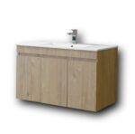 Σετ Έπιπλο Μπάνιου OMEGA BEIGE OAK 90 9SOM090BO0W Πάγκο 87x44x60 - Image 4