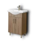 Σετ Έπιπλο Μπάνιου SIENA SONOMA DARK 55 9SSI055SD0W Πάγκο 51x34x83cm - Image 3