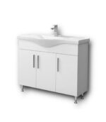 Σετ Έπιπλο Μπάνιου SIENA WHITE 100 9SSI100GL0W Πάγκο 96x34x83cm - Image 6