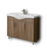 Σετ Έπιπλο Μπάνιου SIENA SONOMA DARK 100 9SSI100SD0W Πάγκο 96x34x83cm - Image 6