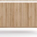 Μπουφές BOHO Φυσικό+Λευκό μάρμαρο 144x83x37cm