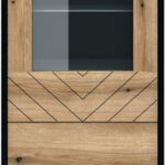 Βιτρίνα Diamond Ανθρακί+Evoke 178x54x39