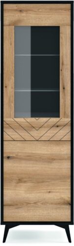 Βιτρίνα Diamond Ανθρακί+Evoke 178x54x39