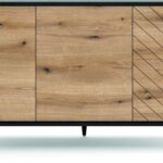 Μπουφές Diamond Ανθρακί+Evoke 154x77x39cm