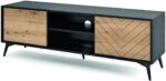 Έπιπλο τηλεόρασης Diamond Ανθρακί+Evoke 154x50x39 - Image 2