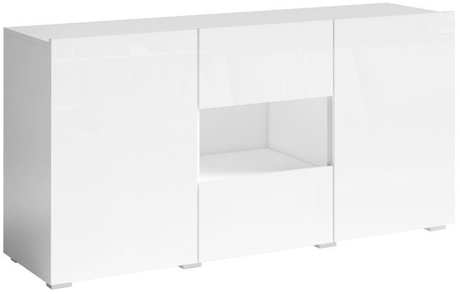 Delos_249PJD26_BI Μπουφές Delos Λευκός 137x69x38cm - Image 1