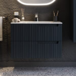 Πάγκος ENZA Ανθρακί MDF 18mm Λάκα 80 S3BENZA080AN 81x46.5x52cm