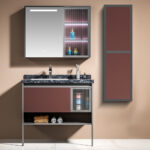 ΣΕΤ ΕΠΙΠΛΟΥ ERIETE 100cm PLYWOOD χρ. ΜΠΟΡΝΤΟ / ΑΝΘΡΑΚΙ 9SERI100RUAN