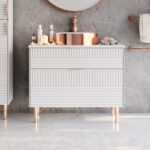 Πάγκος FIORE Λευκό MDF 18mm Λάκα 85 S3FIO085WHM 87x51x72cm