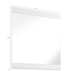 Καθρέπτης Flint φυσικό 84x86x2cm - Image 2