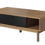 Τραπεζάκι Franka Φυσικό Grandson + Μαύρο 125x41x65cm