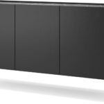 Μπουφές Harmony ανθρακί+Μάρμαρο 144x37x83cm