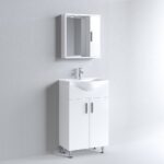 Έπιπλο Μπάνιου Σύνθεση IRENE 55 Λευκό Gloss Πάγκο 51x34x83cm 9SIR055WHR