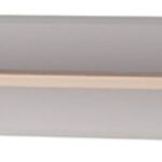 Ράφι τοίχου Inox: Γκρι+Jackson Hickory 90x17x19cm