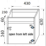 Σετ Επίπλου KAREN 45 cm χρ. ΜΑΥΡΟ 9SKAR045BL - Image 2