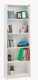 Βιβλιοθήκη Trendline Λευκή 58x170x23cm - Image 2